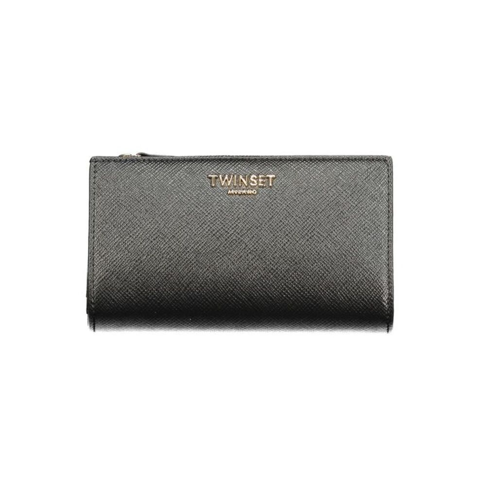 Twinset Black Polyurethane Women's Women's Wallet